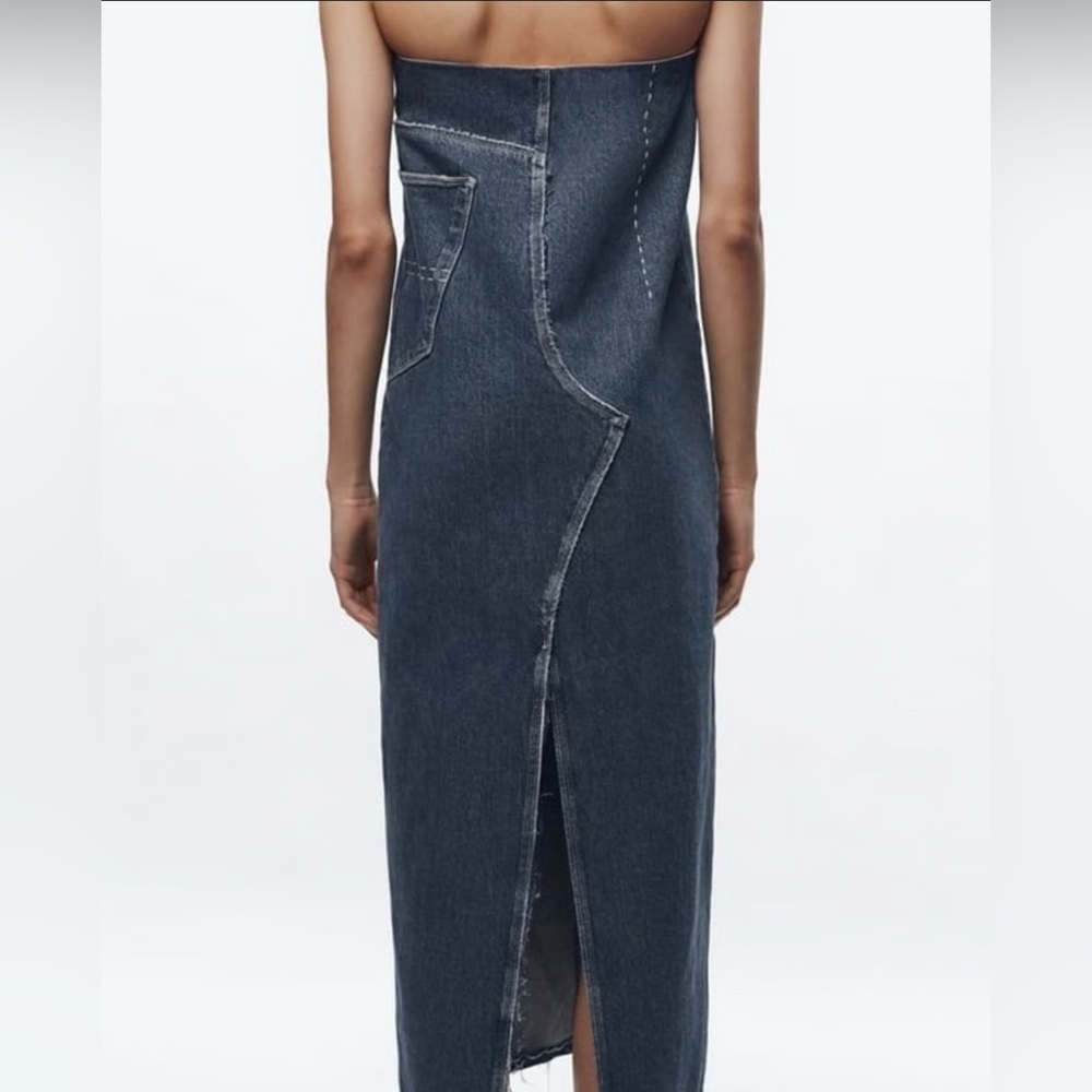 ZARA TRF TOPSTITCHED DENIM DRESS
LIMITED EDITION - New - Picture 3 of 11